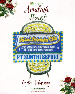 Papan Bunga Duka di Cariu